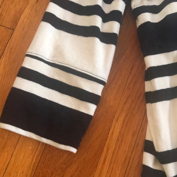 Merona navy blue & white striped tunic sweater, size large - Picture 10 of 10